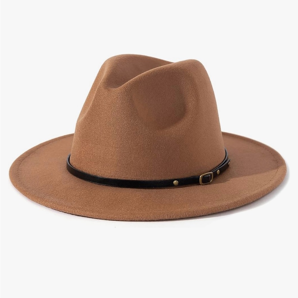 Belt buckle fedora hat